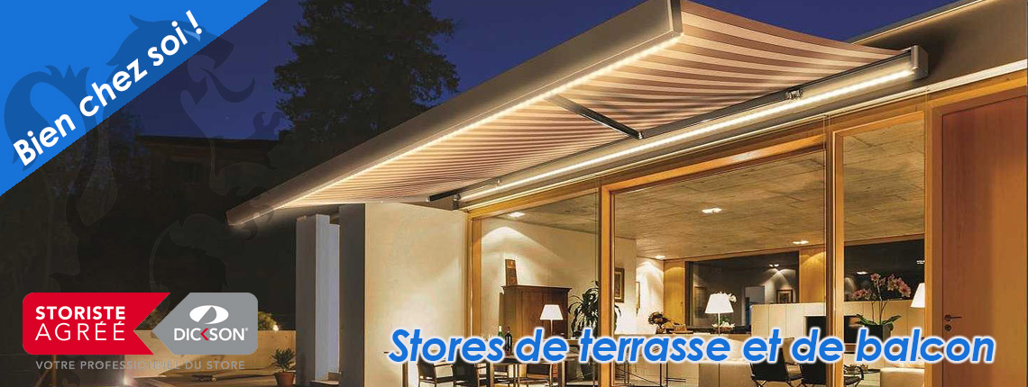 Stores de terrasse et de balcon - Montfort Fermetures - Yvelines