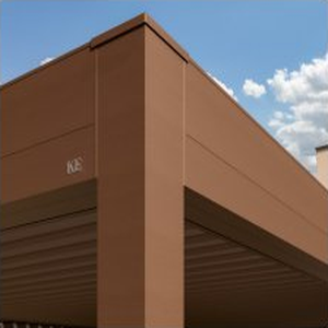 pergola bioclimatique terracotta